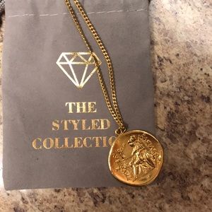 14k gold plated coin necklace 💛